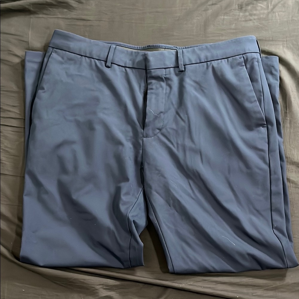 Haggar Blue Dress Pants Slim Fit